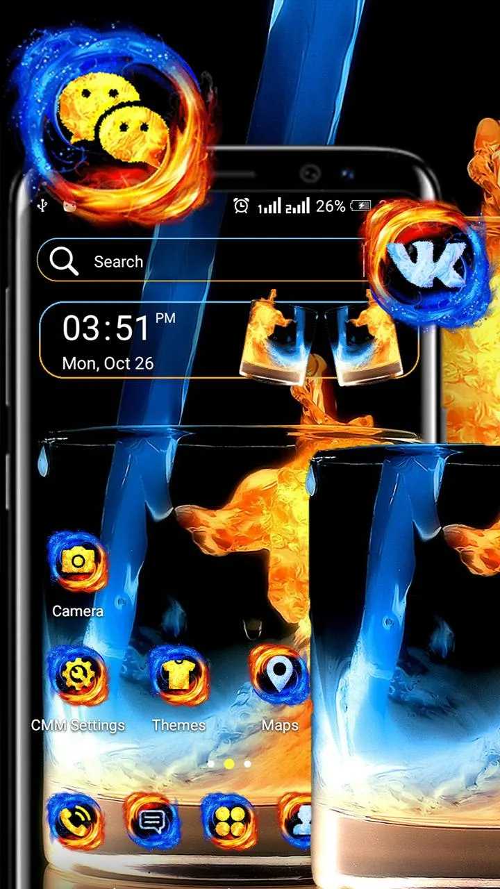 Fire & Ice Theme Launcher | Indus Appstore | Screenshot