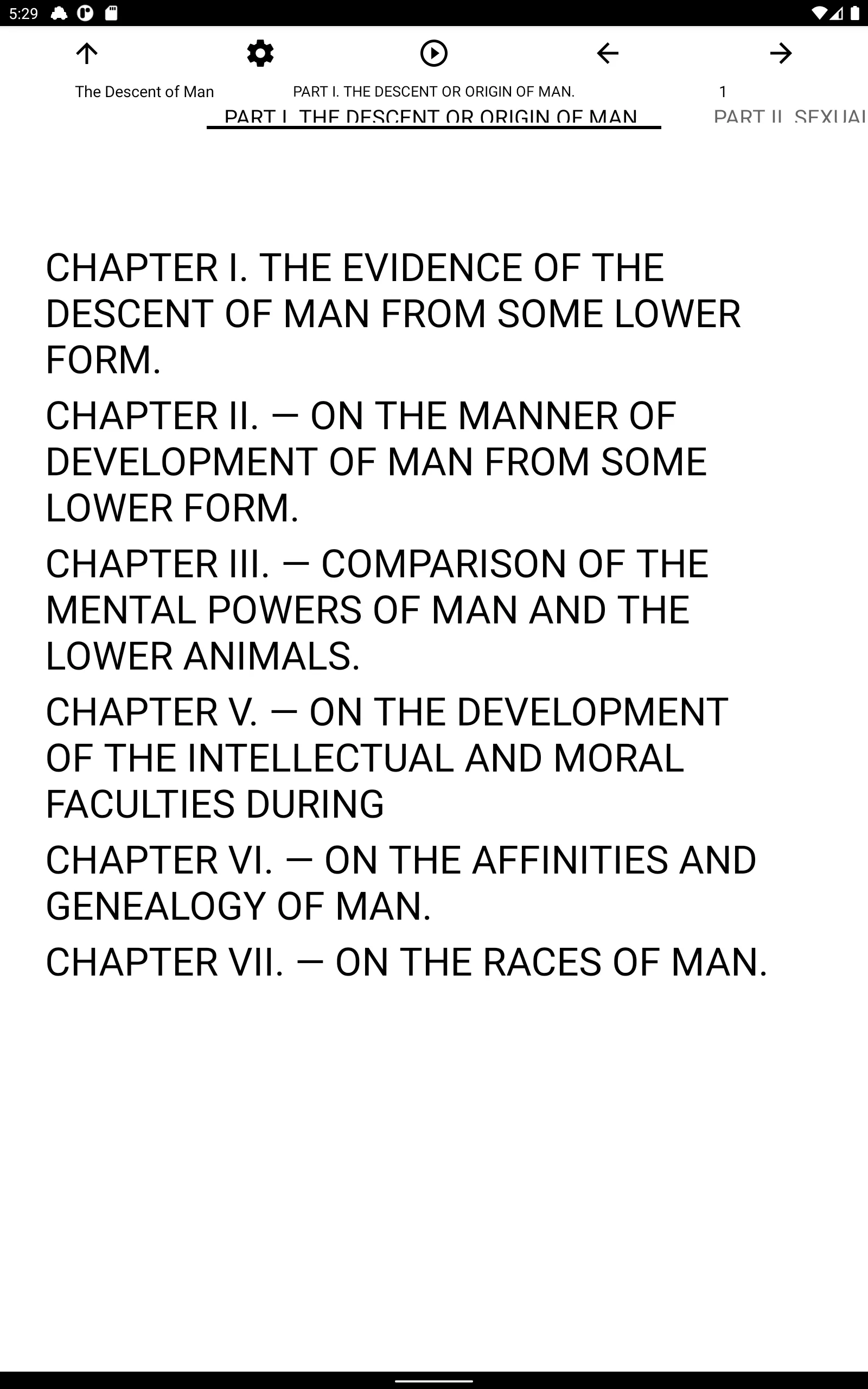 Book, The Descent of Man | Indus Appstore | Screenshot