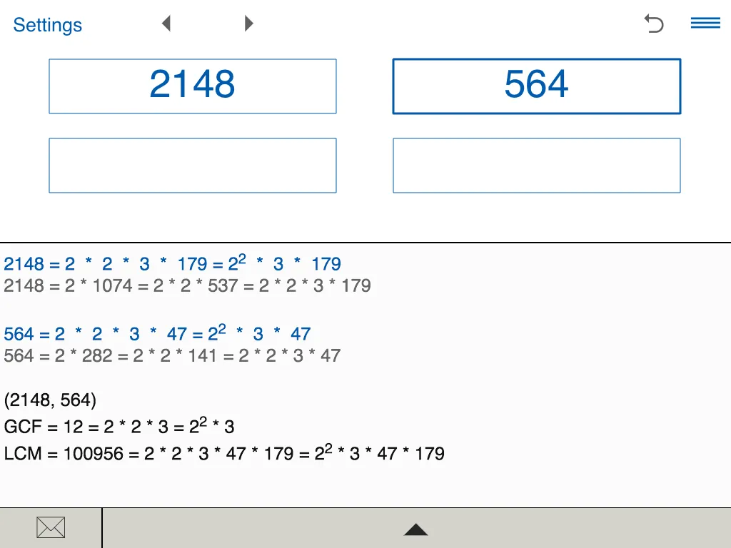 Prime Factor Calculator | Indus Appstore | Screenshot