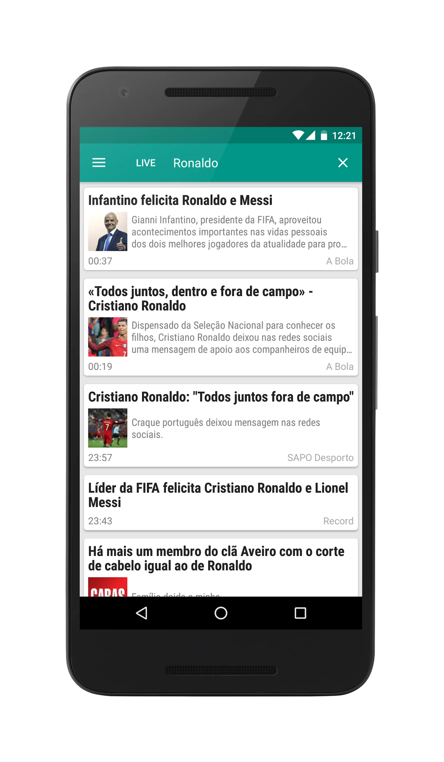 Informação ao Minuto | Indus Appstore | Screenshot