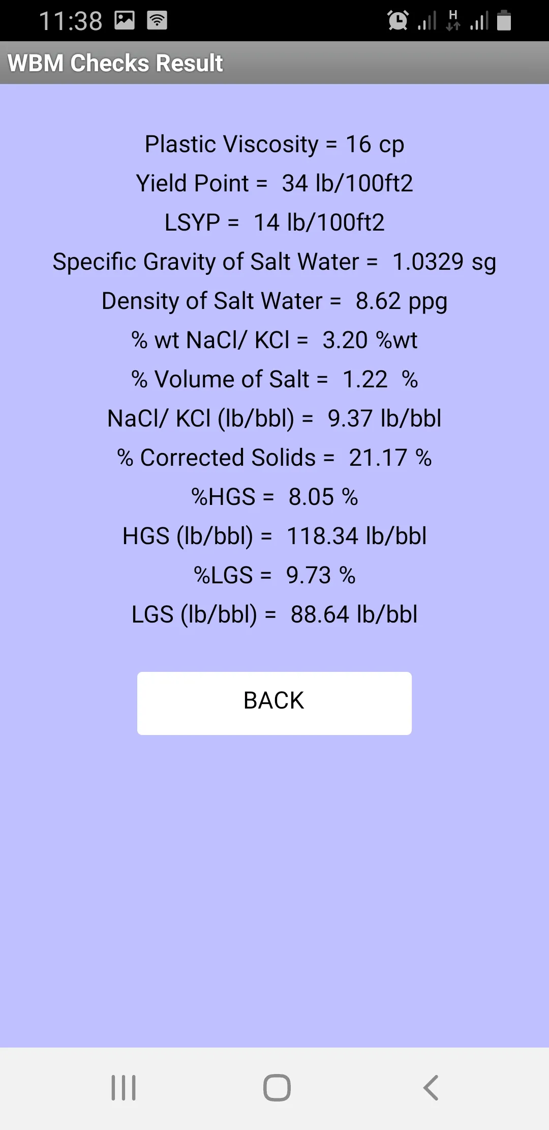 Mud Engineering Calculator | Indus Appstore | Screenshot