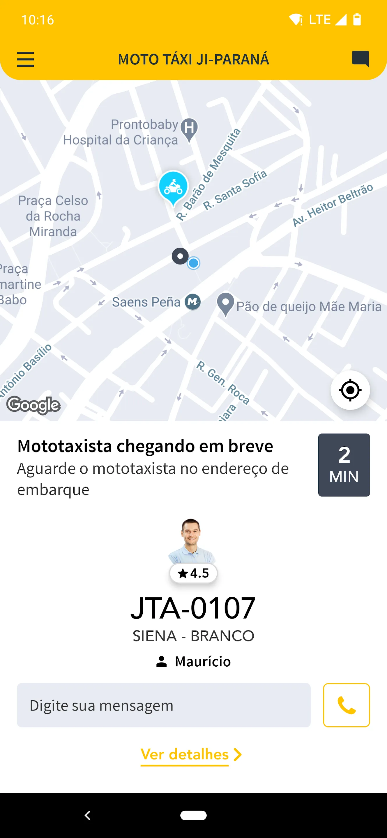 Moto Táxi Ji-Paraná | Indus Appstore | Screenshot