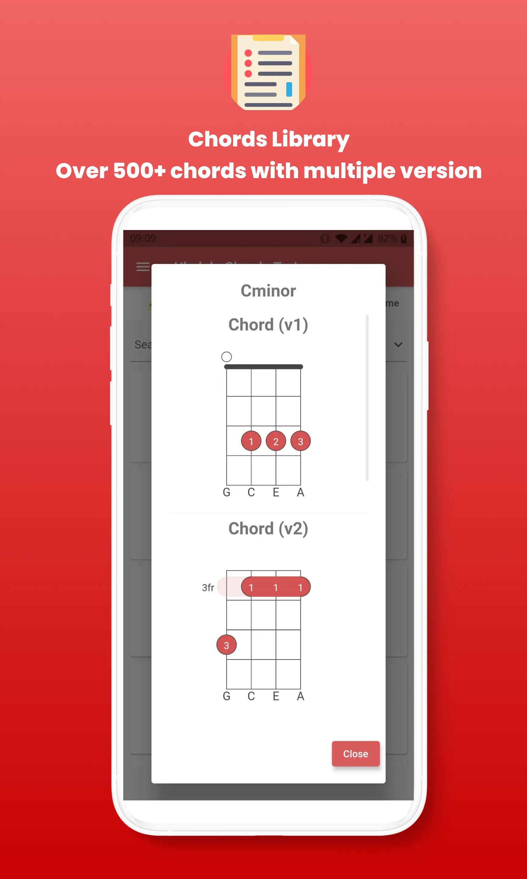 Ukulele Chords Trainer | Indus Appstore | Screenshot