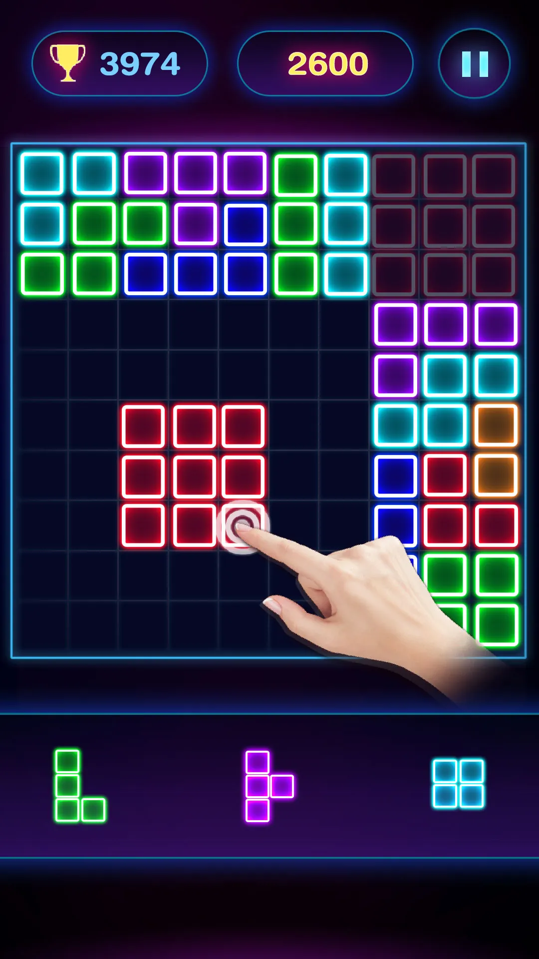 Glow Block Puzzle | Indus Appstore | Screenshot