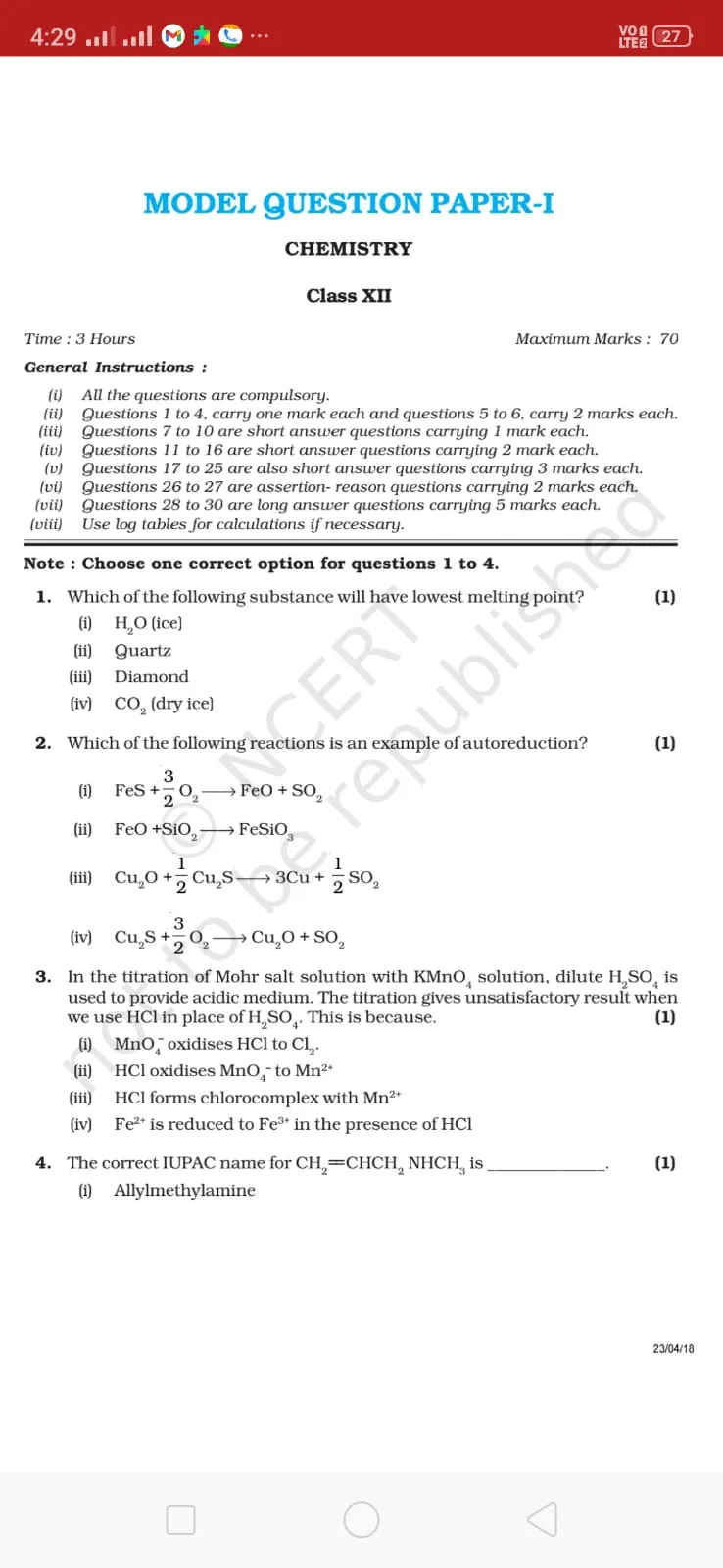 Chemistry Class 12 Notes | Indus Appstore | Screenshot