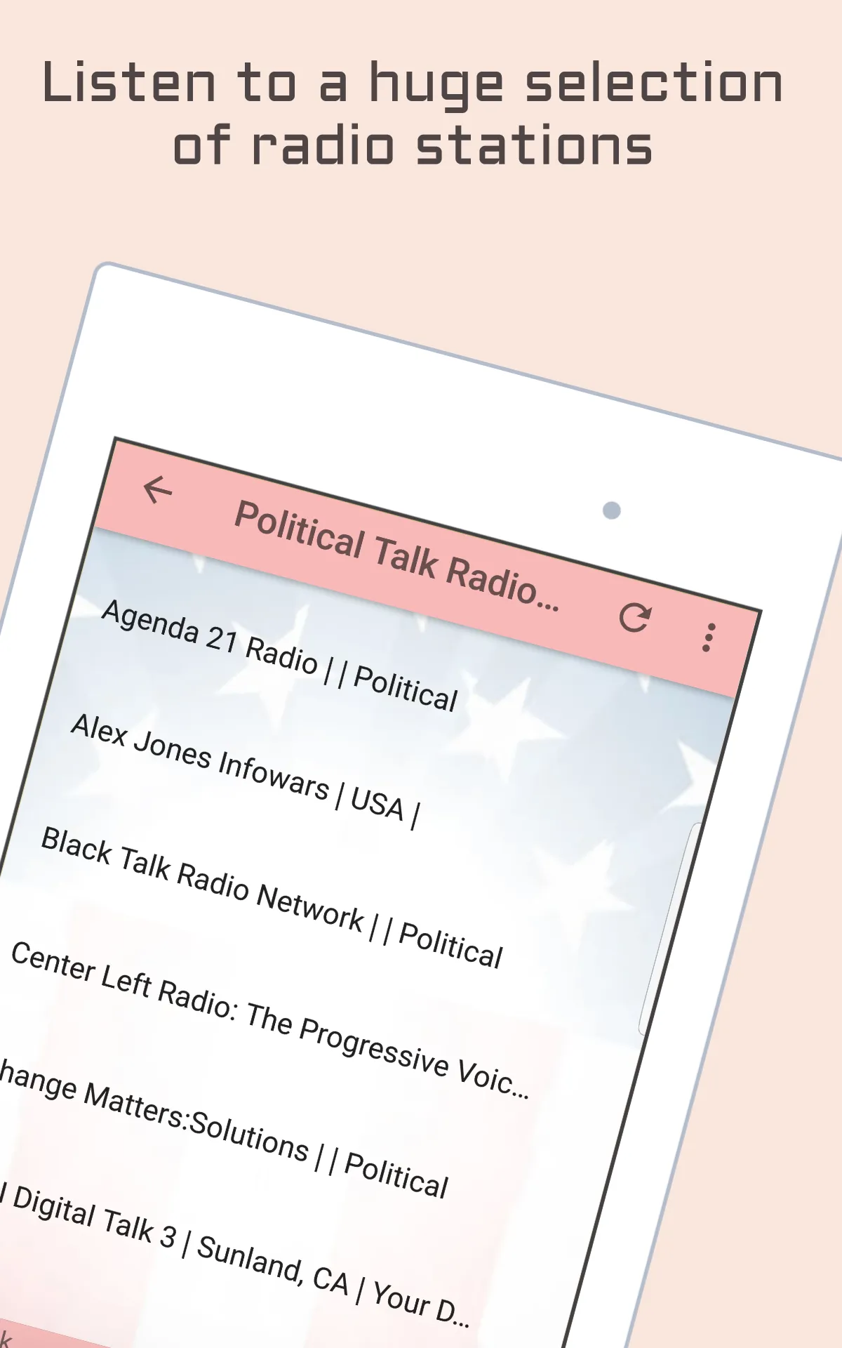 Political Talk Radio Stations | Indus Appstore | Screenshot