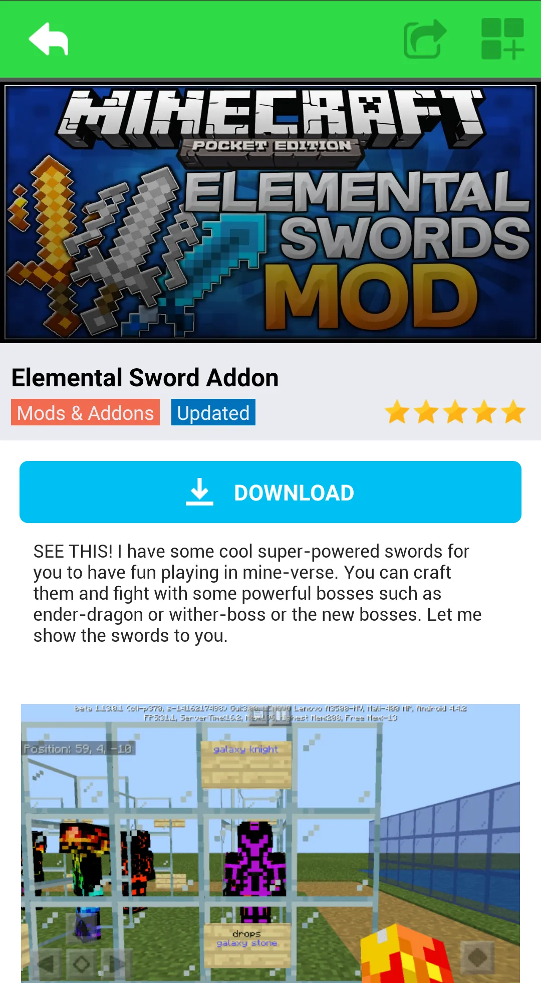 Sword MOD | Indus Appstore | Screenshot