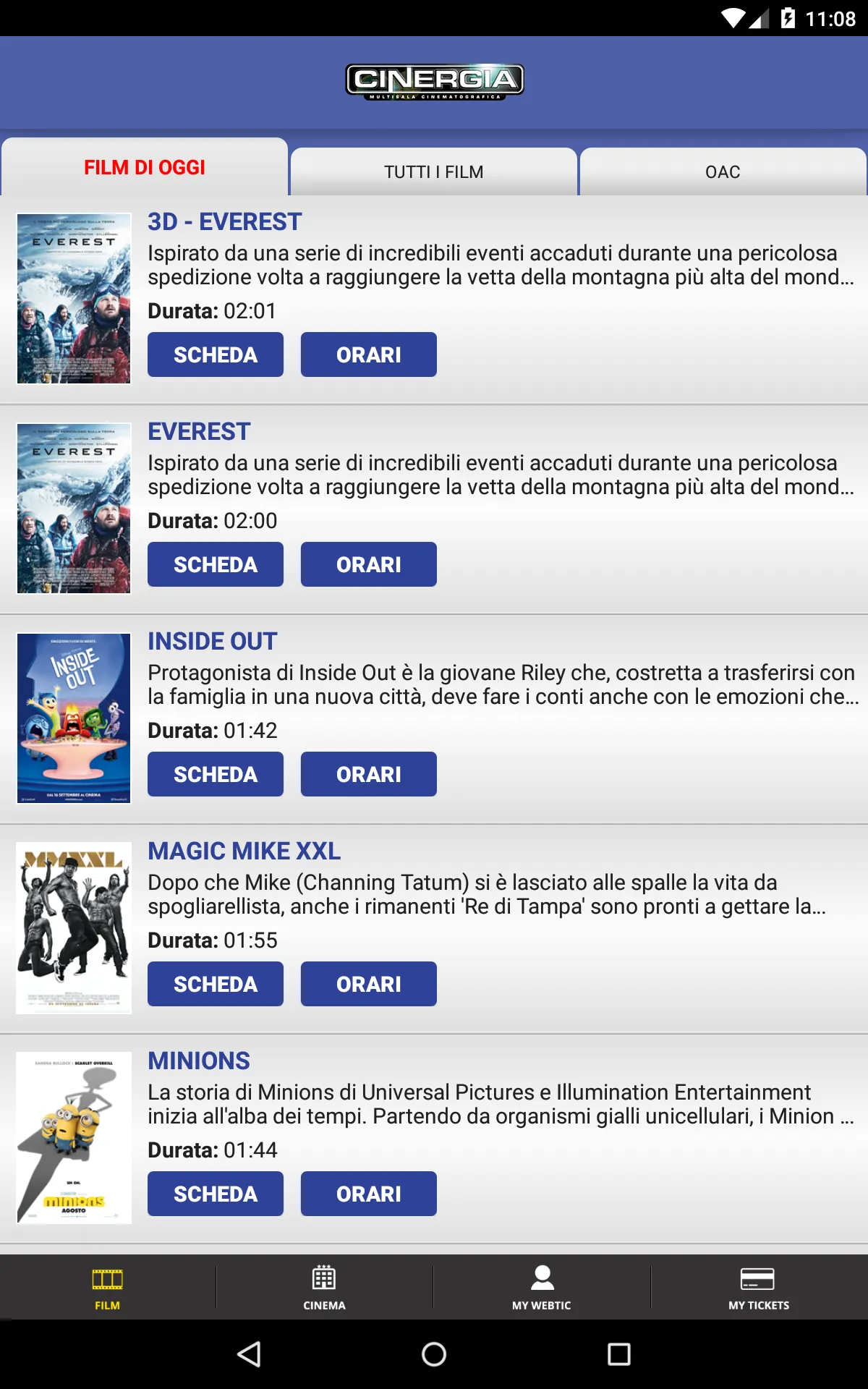 Webtic Cinergia Cinema | Indus Appstore | Screenshot