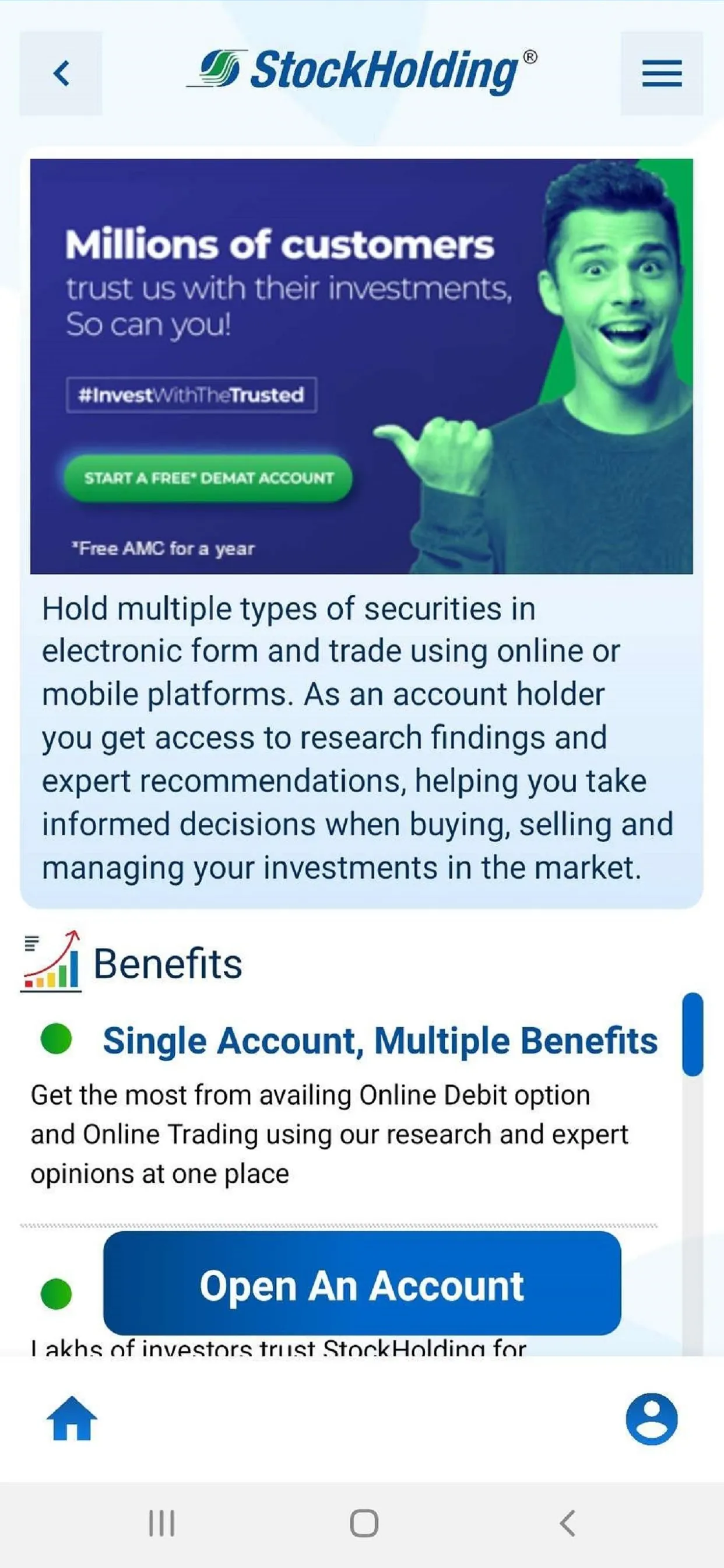 StockHolding | Indus Appstore | Screenshot