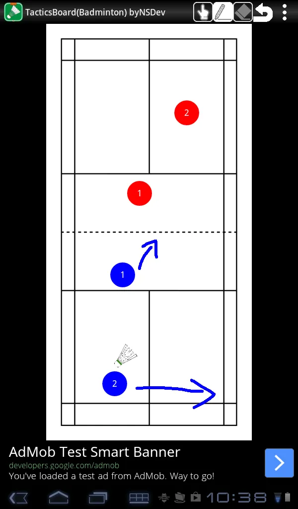 Tacticsboard(Badminton) byNSDe | Indus Appstore | Screenshot