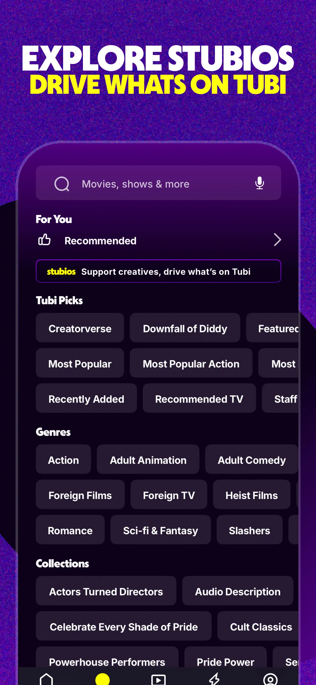 Tubi: Free Movies & Live TV | Indus Appstore | Screenshot