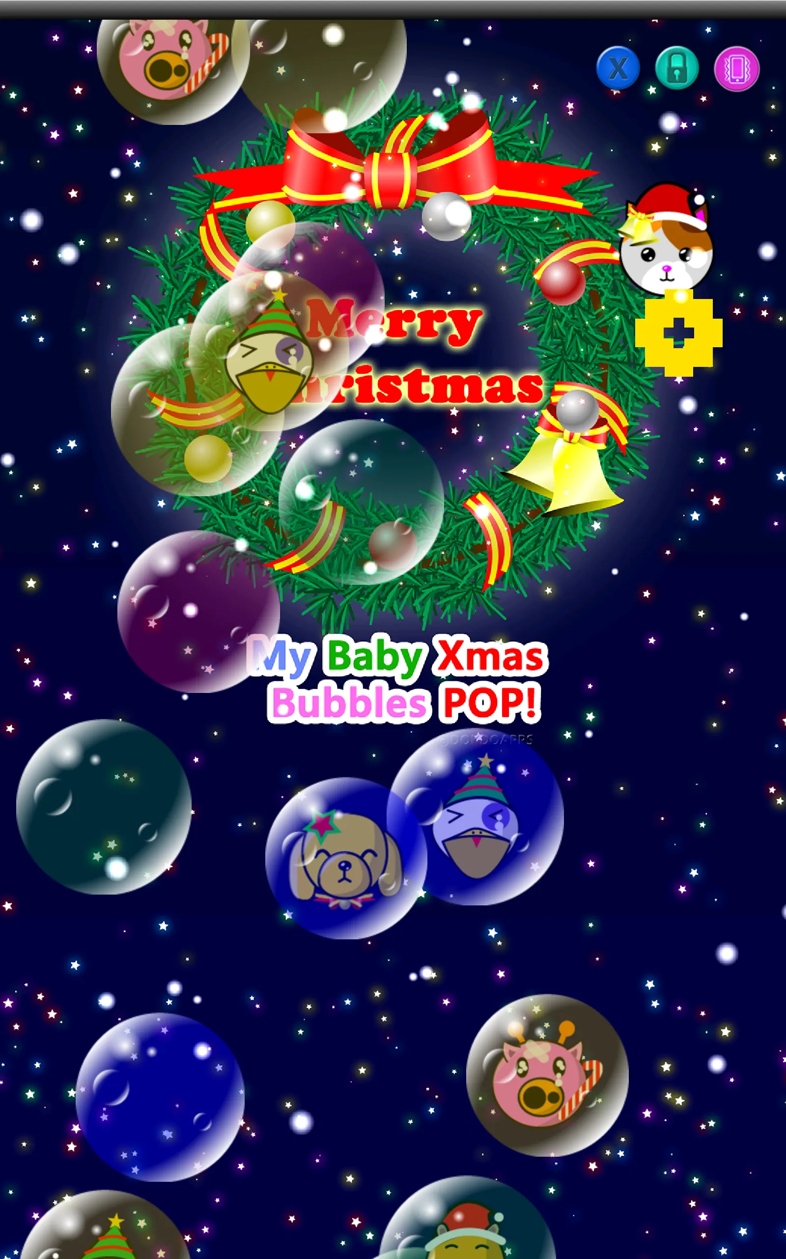 My baby Xmas (Bubbles pop!) | Indus Appstore | Screenshot