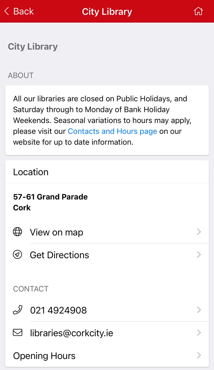 Cork City Libraries | Indus Appstore | Screenshot