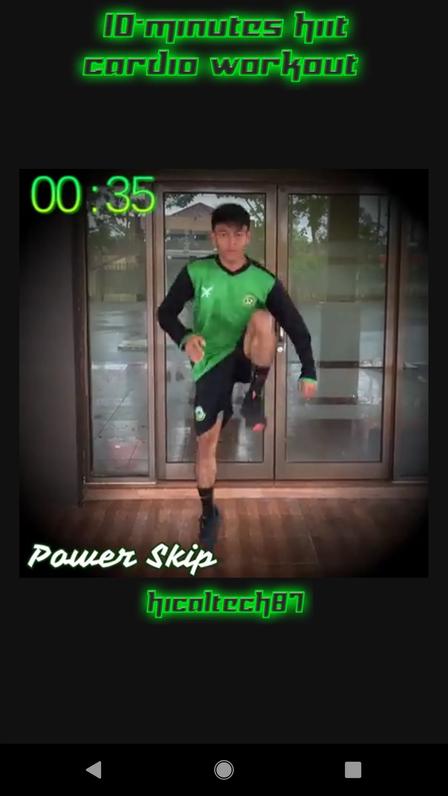 10 Minutes HIIT Cardio Workout | Indus Appstore | Screenshot