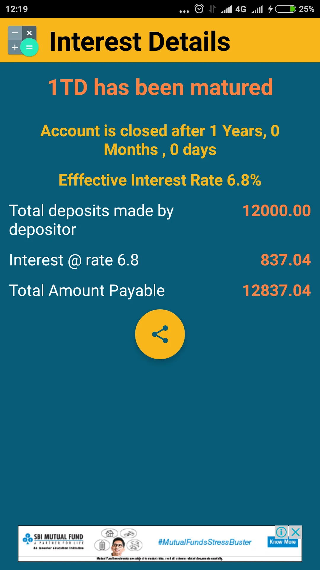 PO Interest Calculator | Indus Appstore | Screenshot