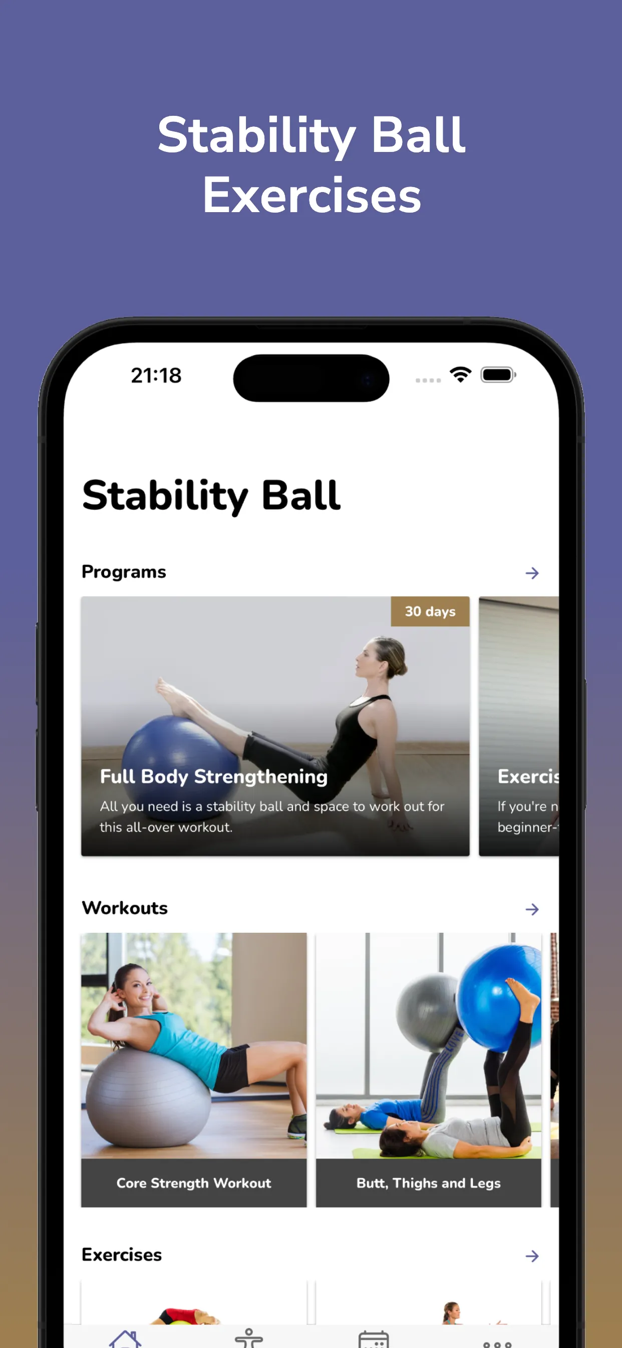 Stability Ball Exercises | Indus Appstore | Screenshot