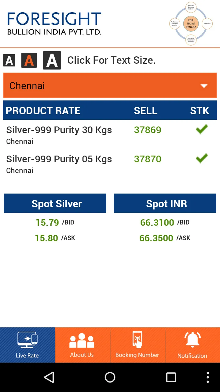 Foresight Bullion | Indus Appstore | Screenshot