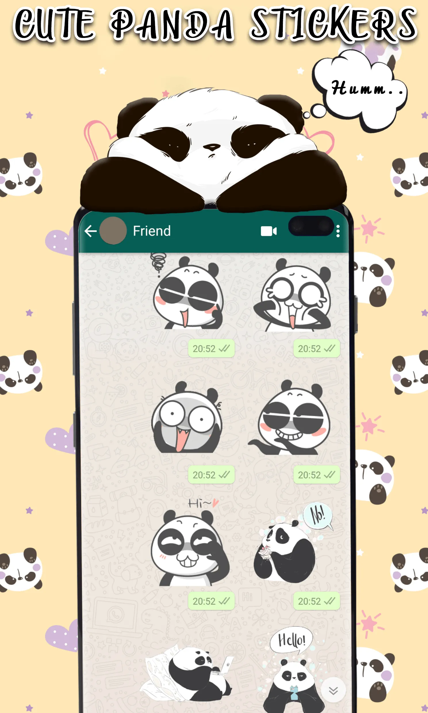 Animated Panda WhastickerApp | Indus Appstore | Screenshot