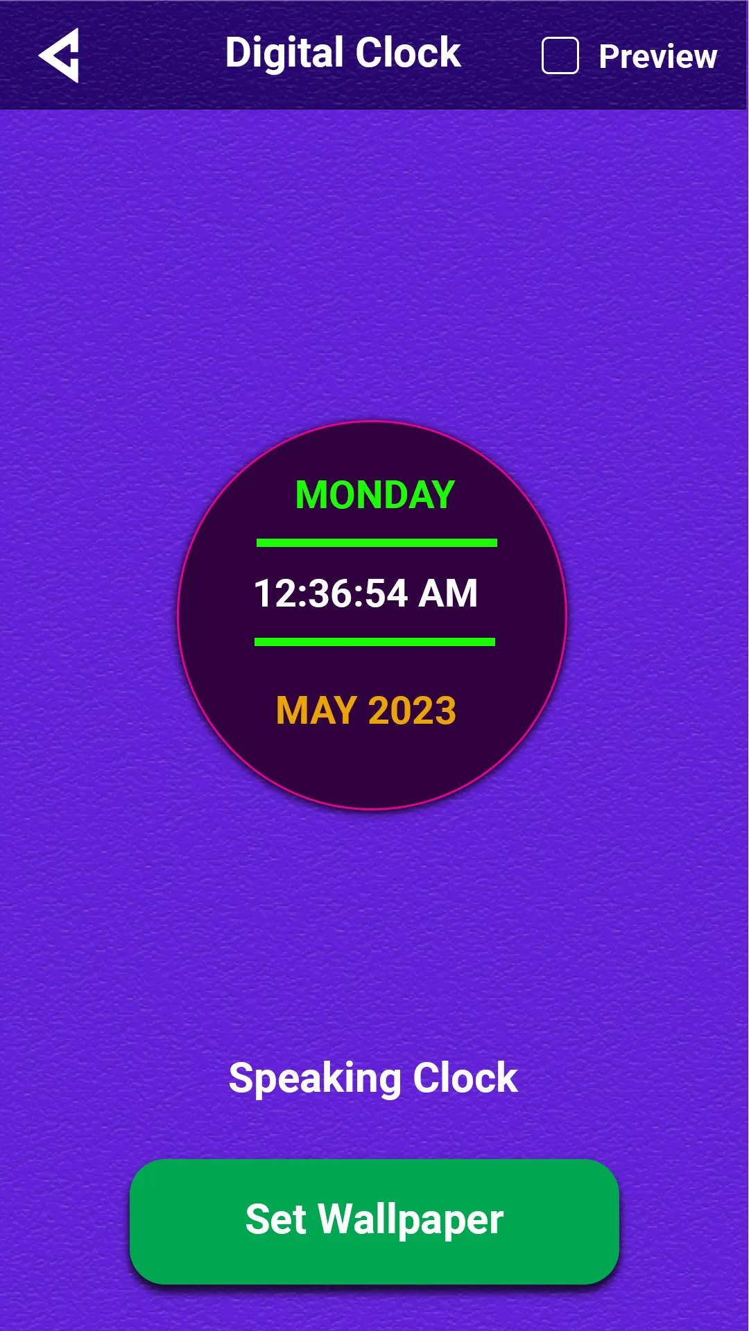 Talking Clock - Speaking Clock | Indus Appstore | Screenshot