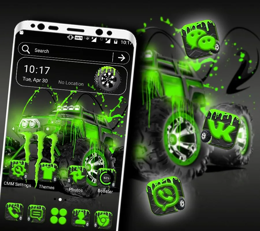 Monster Truck Launcher Theme | Indus Appstore | Screenshot