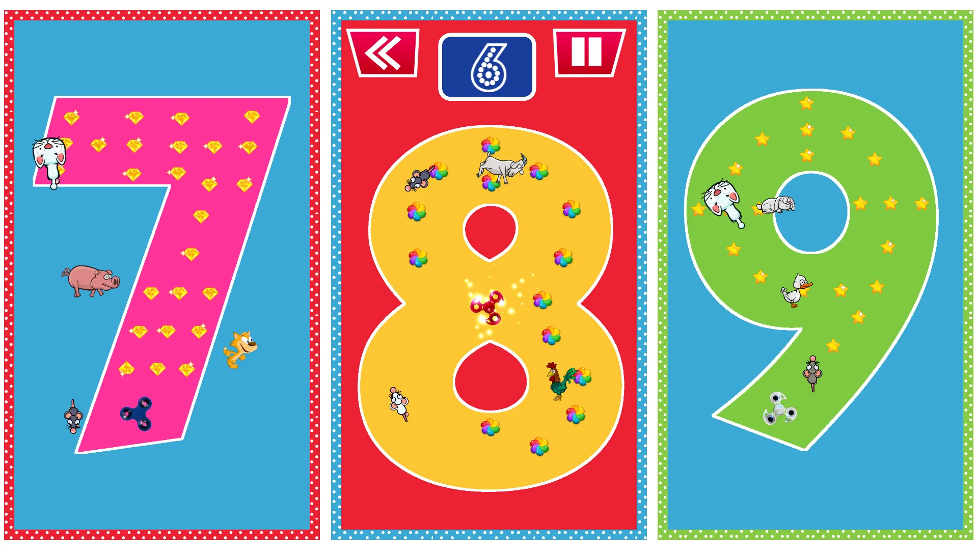 Spinner Kids Letters & Numbers | Indus Appstore | Screenshot