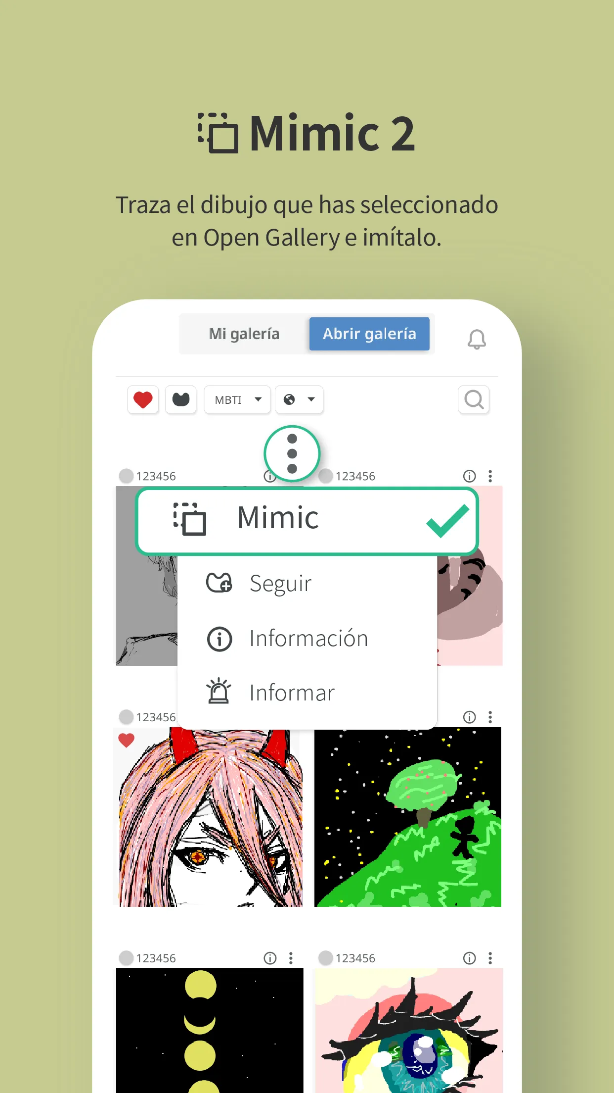 Mimicle-Dibujando a sí mismo | Indus Appstore | Screenshot