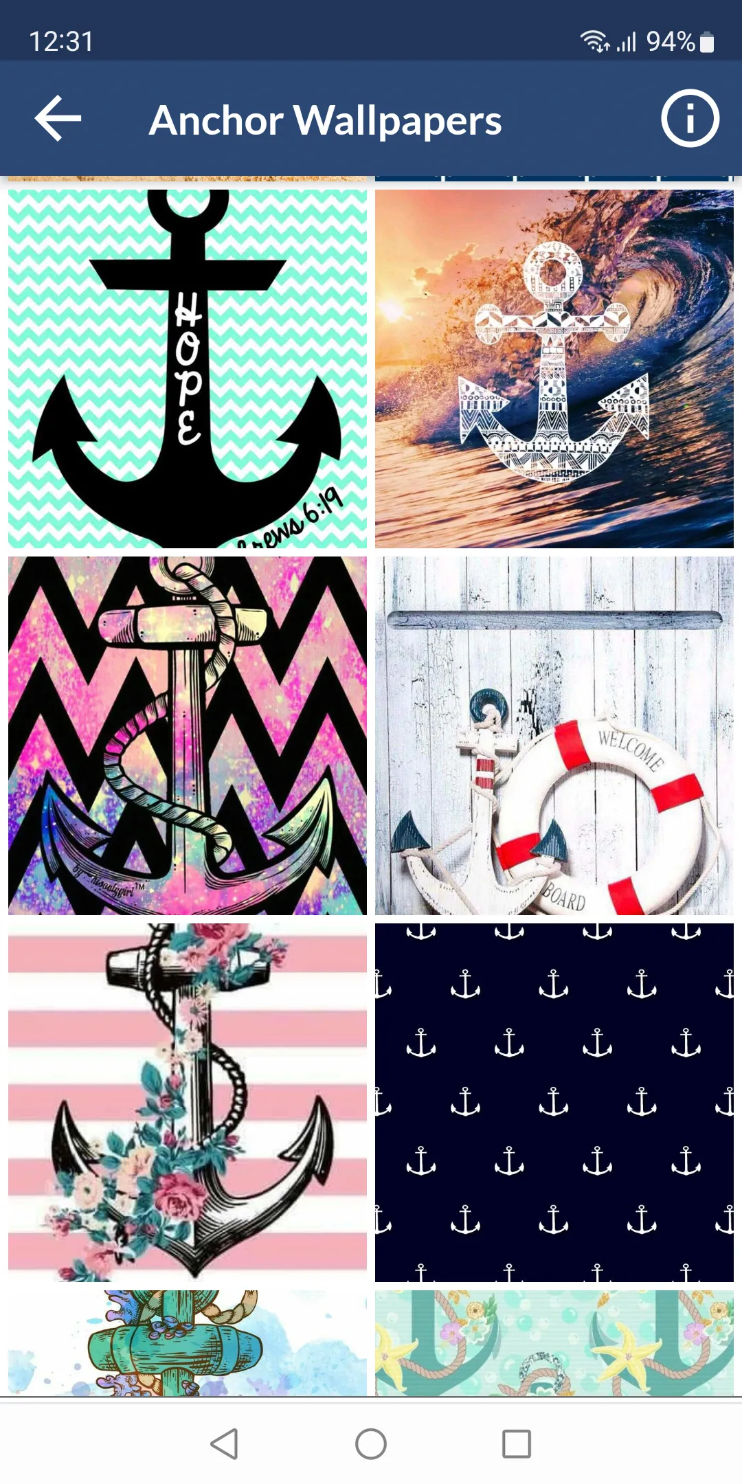 Nautical Anchor Wallpapers | Indus Appstore | Screenshot