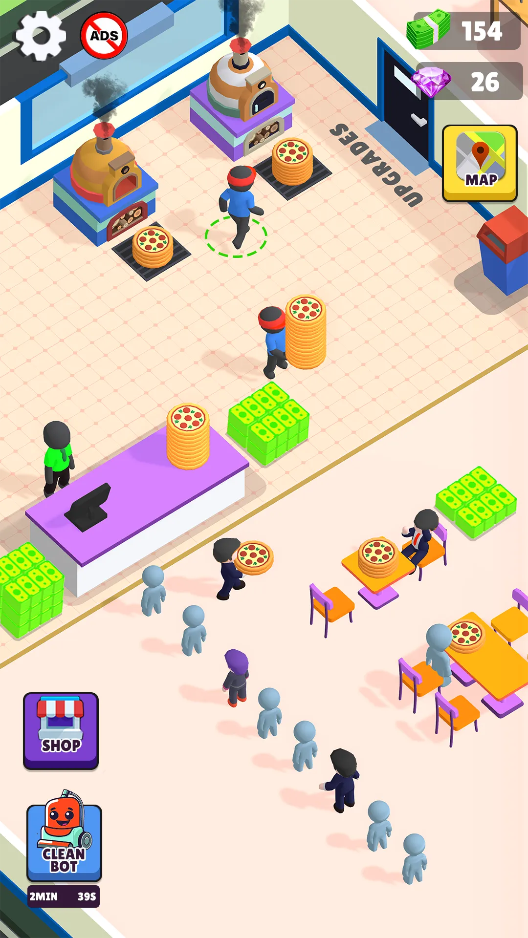 Idle Pizza Shop Tycoon Game | Indus Appstore | Screenshot