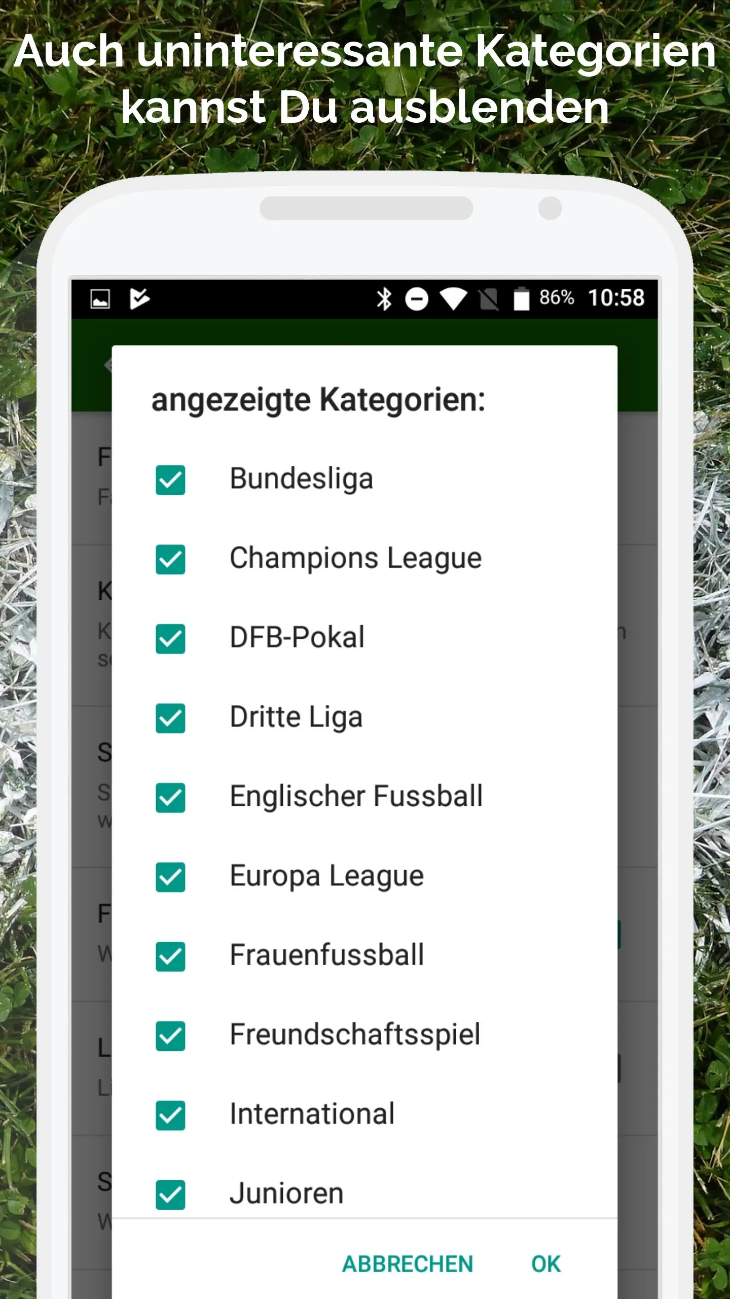 Fussball im TV live | Indus Appstore | Screenshot