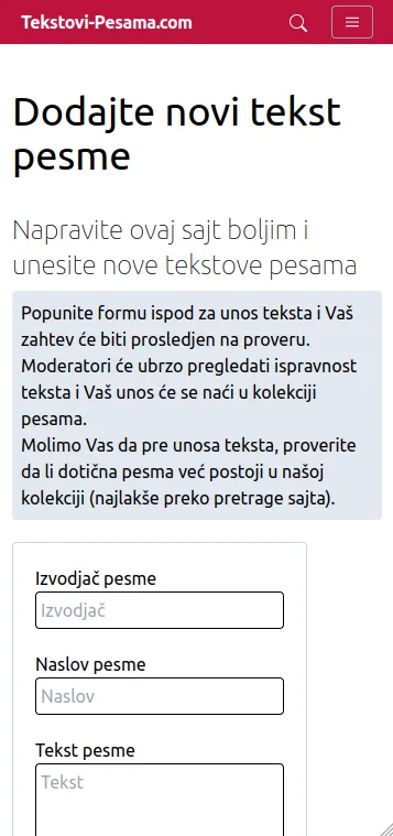 Tekstovi Pesama | Indus Appstore | Screenshot