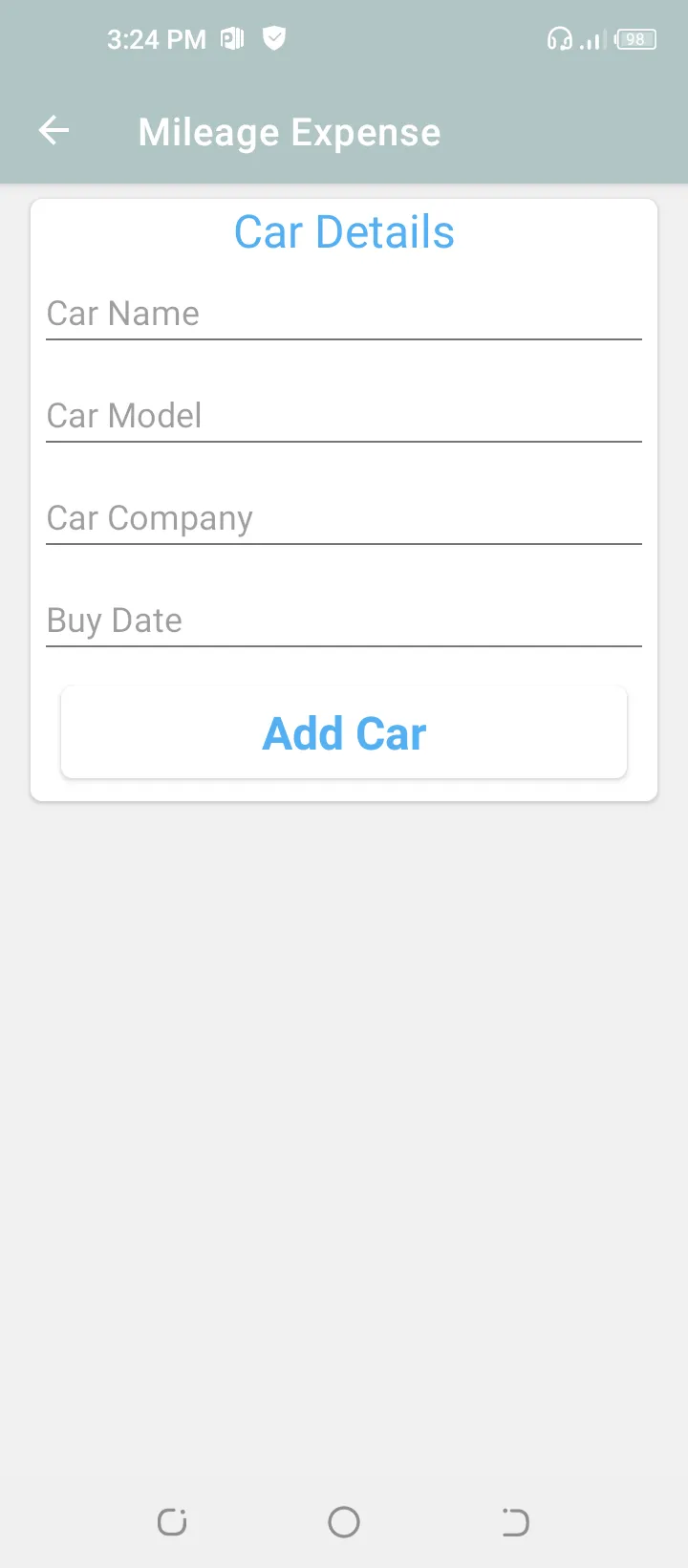 Mileage calculator-expense log | Indus Appstore | Screenshot