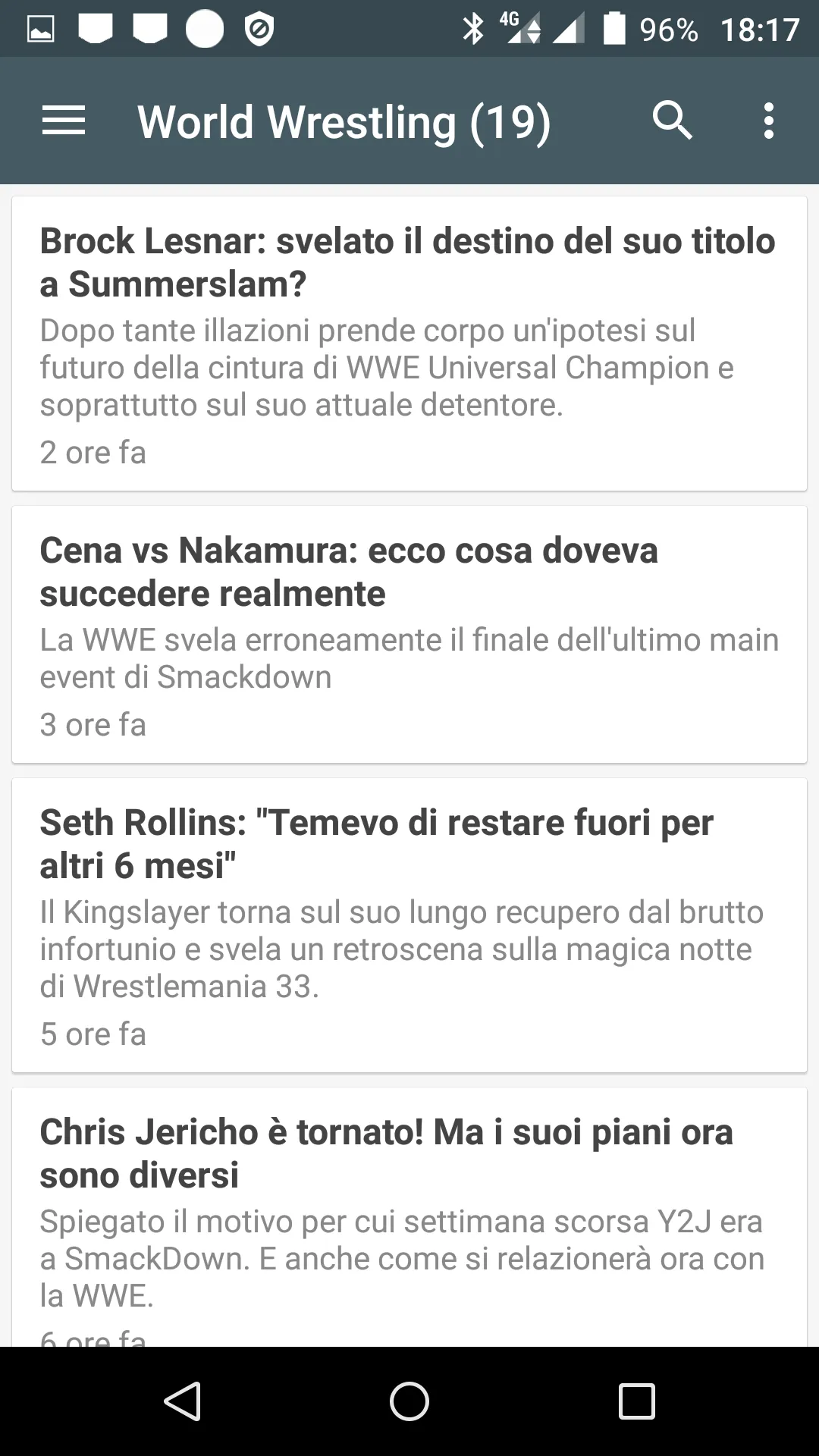 Wrestling Notizie | Indus Appstore | Screenshot