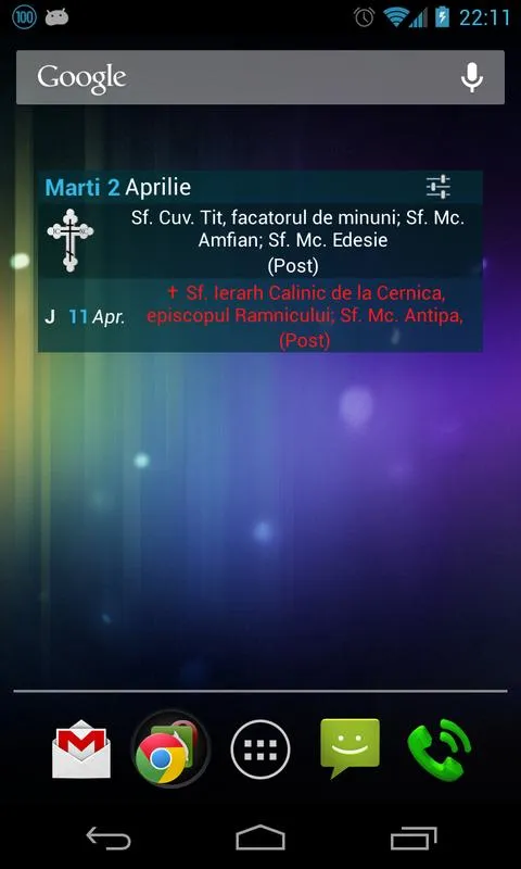 Calendar Ortodox cu Widget | Indus Appstore | Screenshot