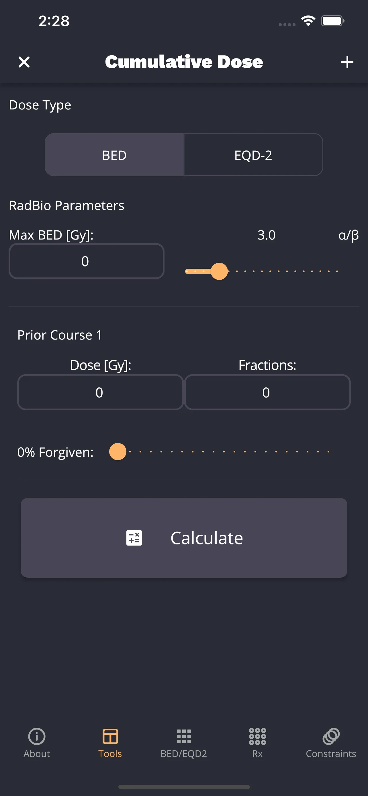 RadOncCalc | Indus Appstore | Screenshot