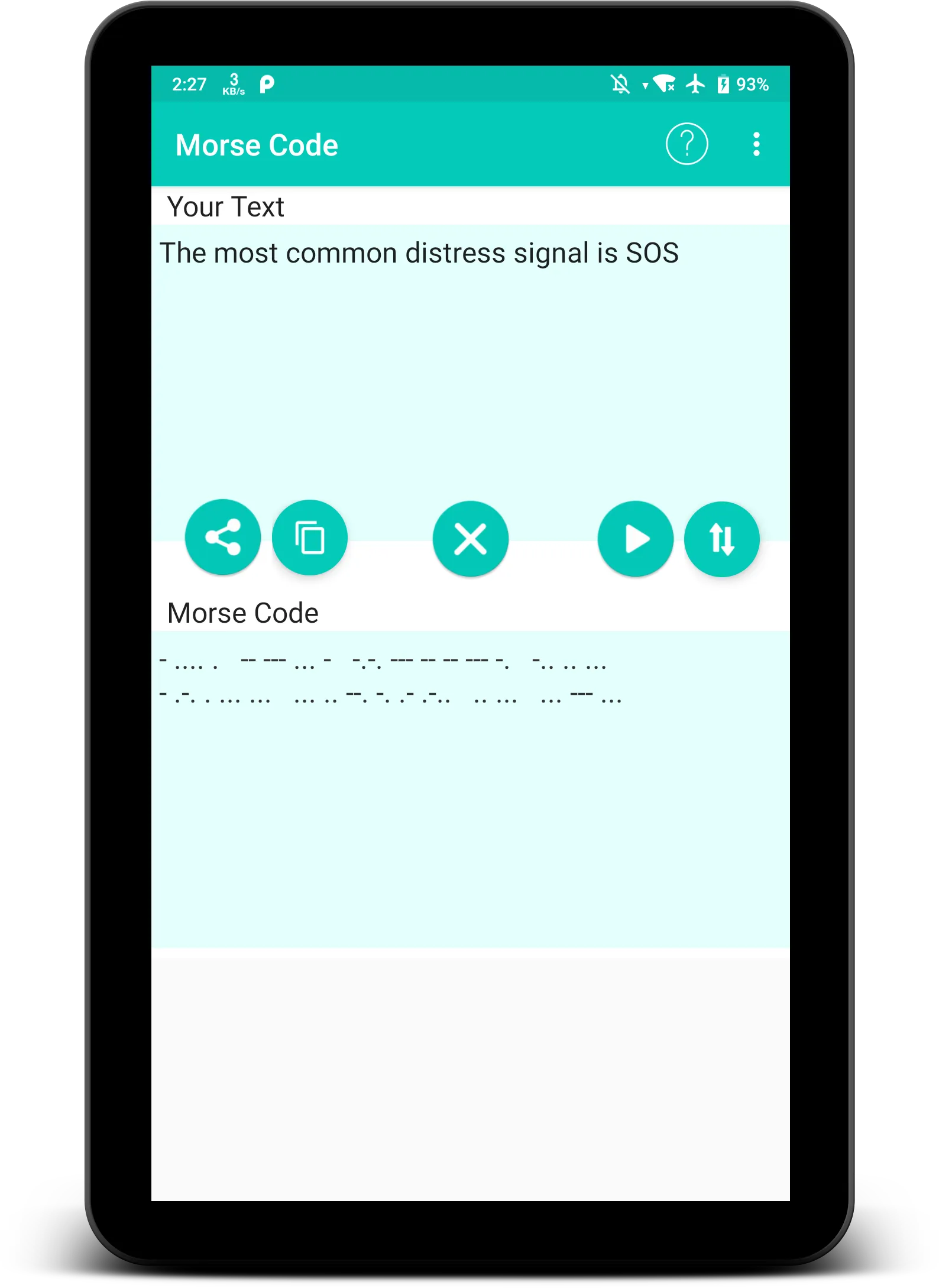 Morse Code | Indus Appstore | Screenshot