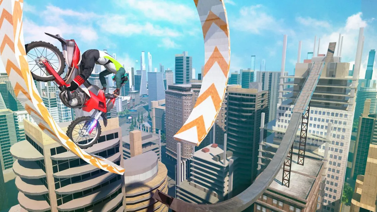 Bike Stunts 3D - Rooftop Chall | Indus Appstore | Screenshot