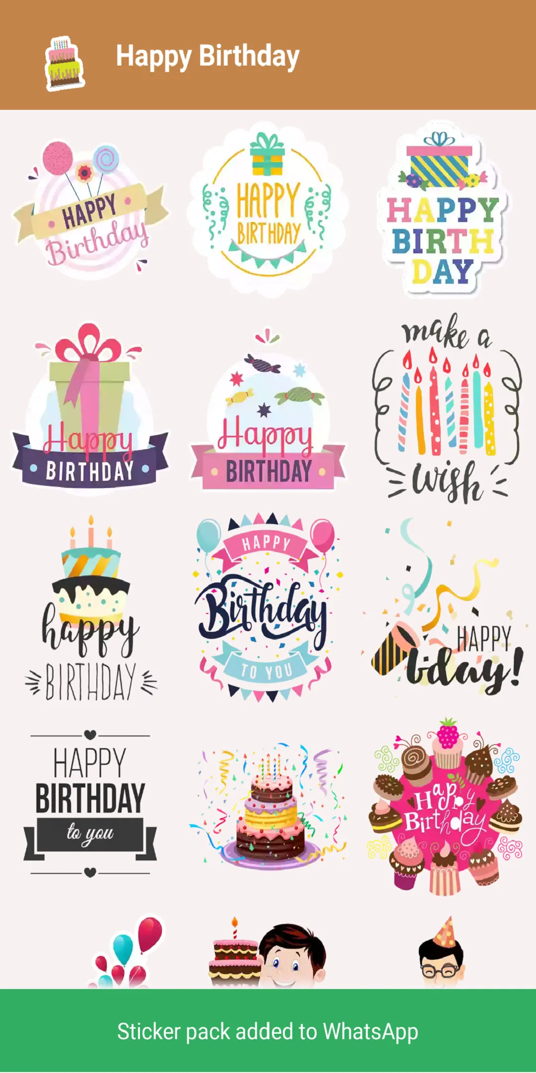 Stickers for all Occasions | Indus Appstore | Screenshot