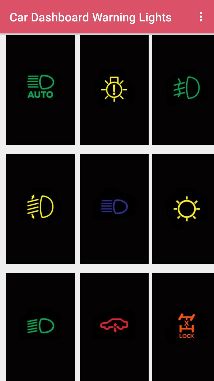 Car Dashboard Warning Lights | Indus Appstore | Screenshot