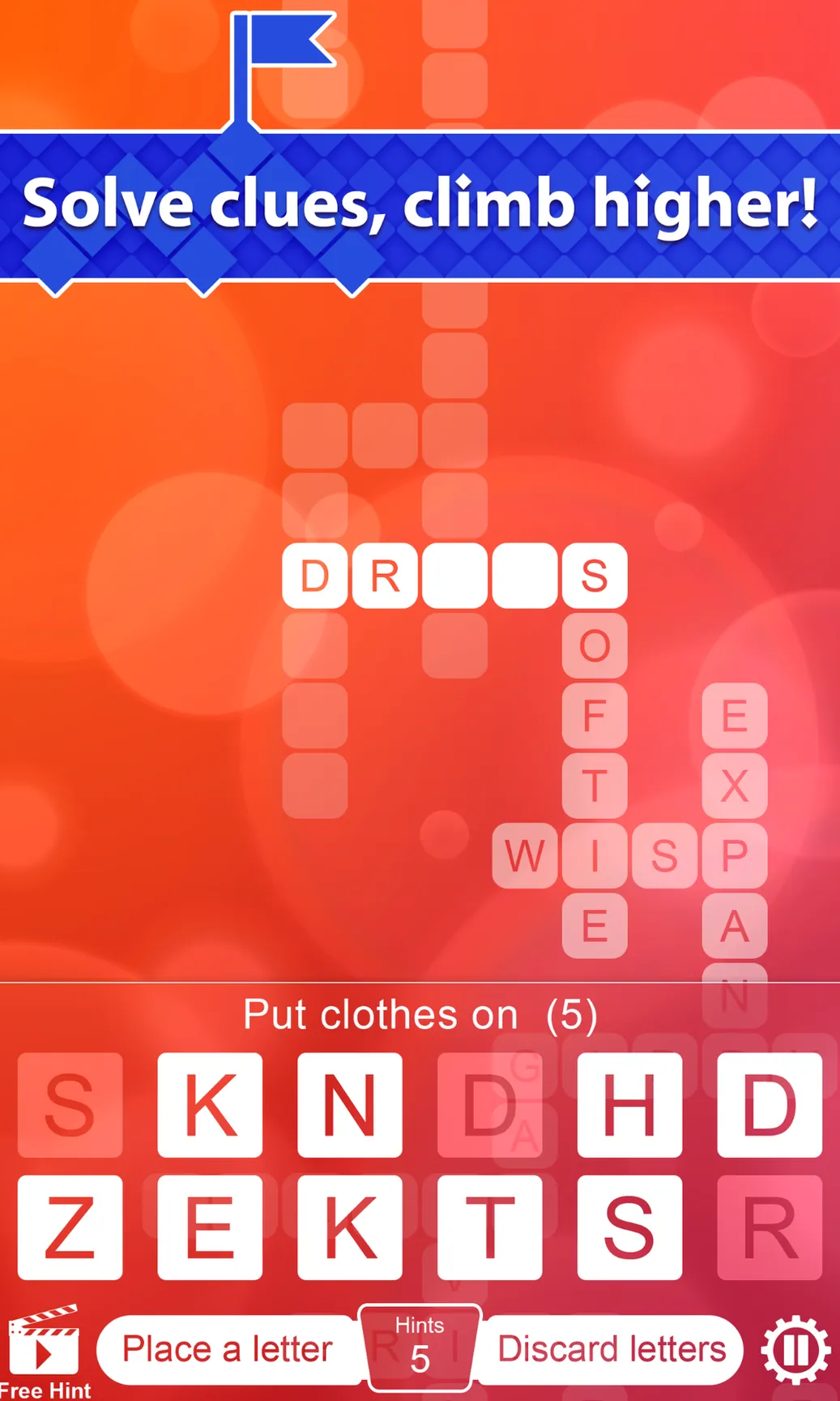 Crossword Climber | Indus Appstore | Screenshot