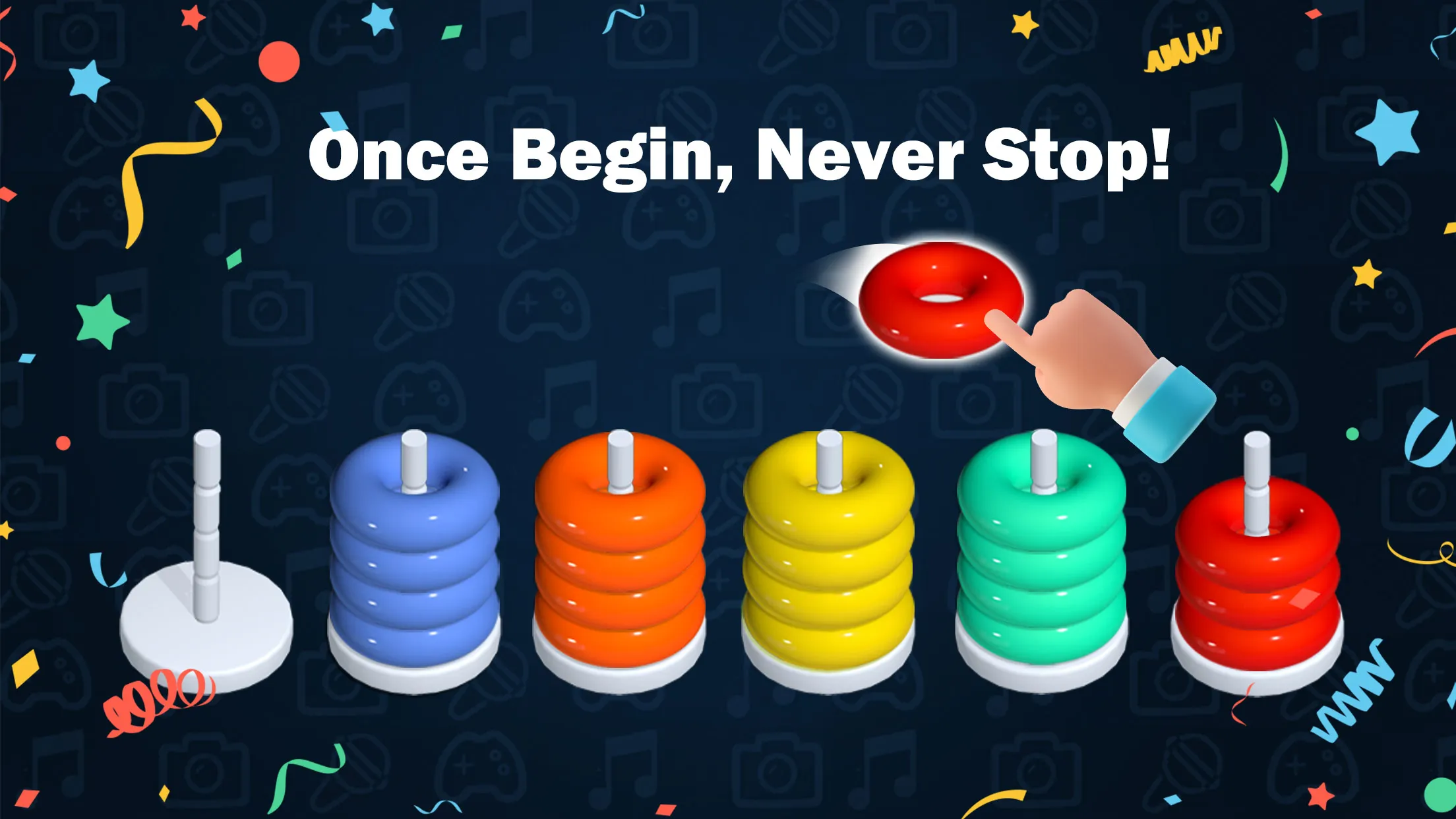 Stacolor: Hoop Stack Ring Game | Indus Appstore | Screenshot