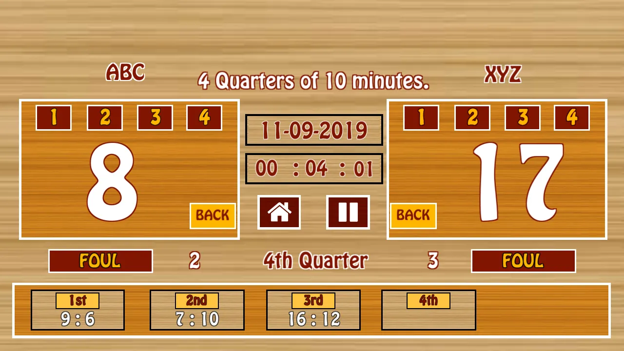 Ultimate Basketball Scoreboard | Indus Appstore | Screenshot