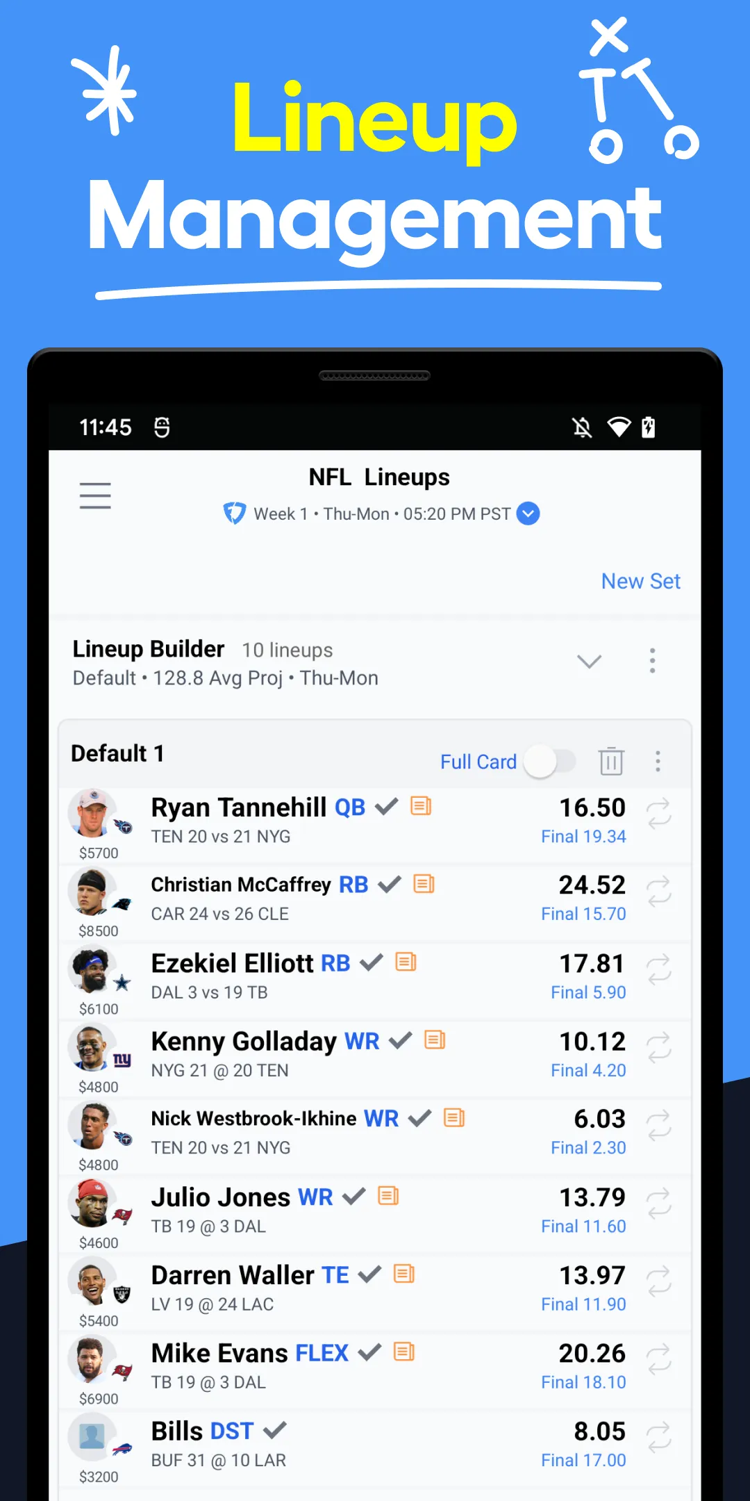 LineStar for FanDuel | Indus Appstore | Screenshot