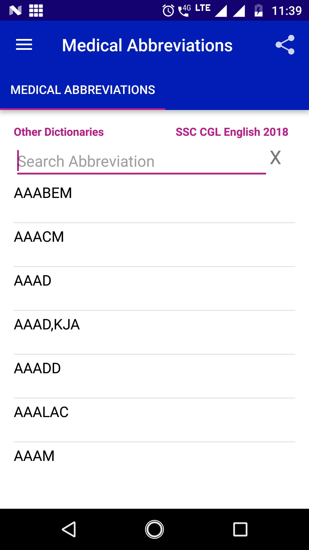 Medical Abbreviations Offline | Indus Appstore | Screenshot