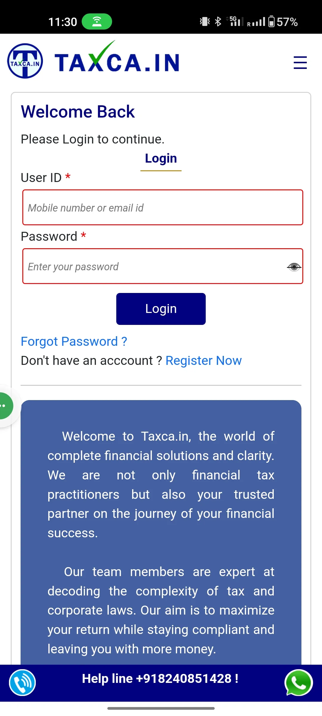 Taxca.in | Indus Appstore | Screenshot