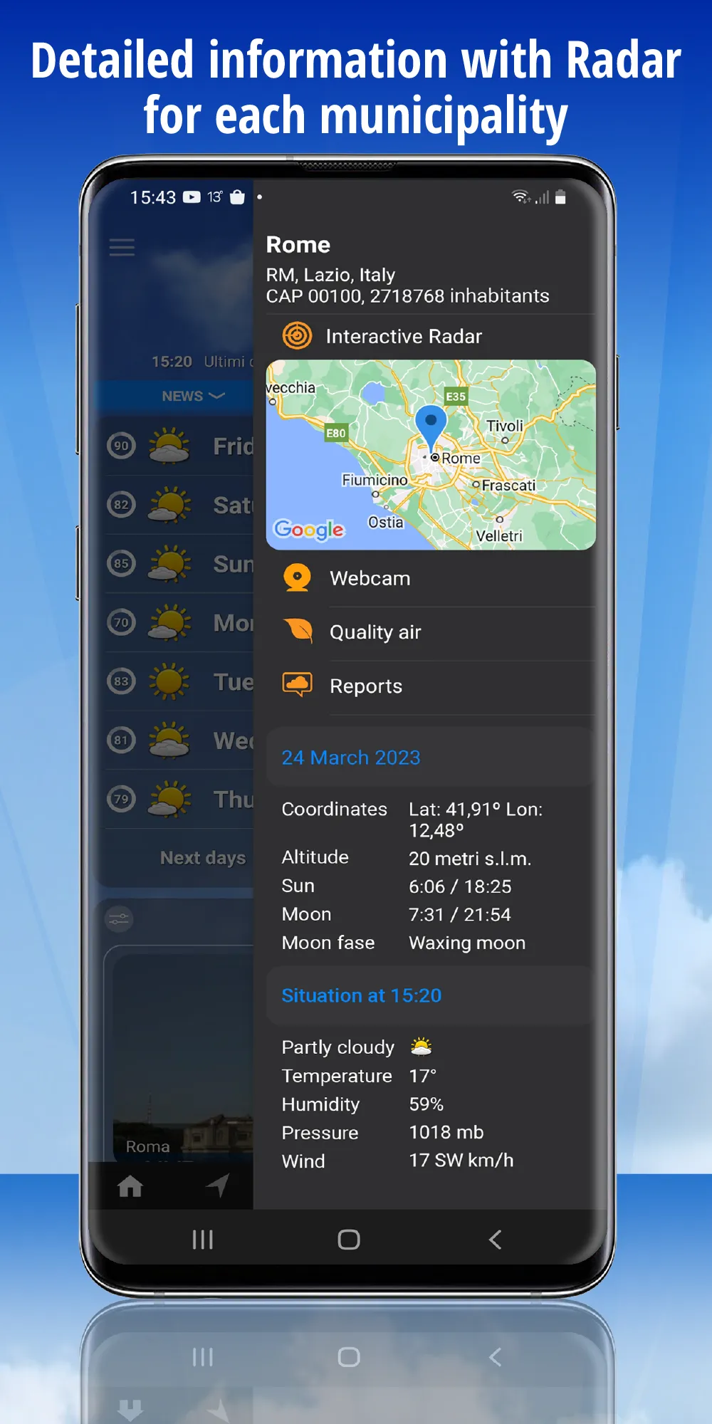 iLMeteo: weather forecast | Indus Appstore | Screenshot