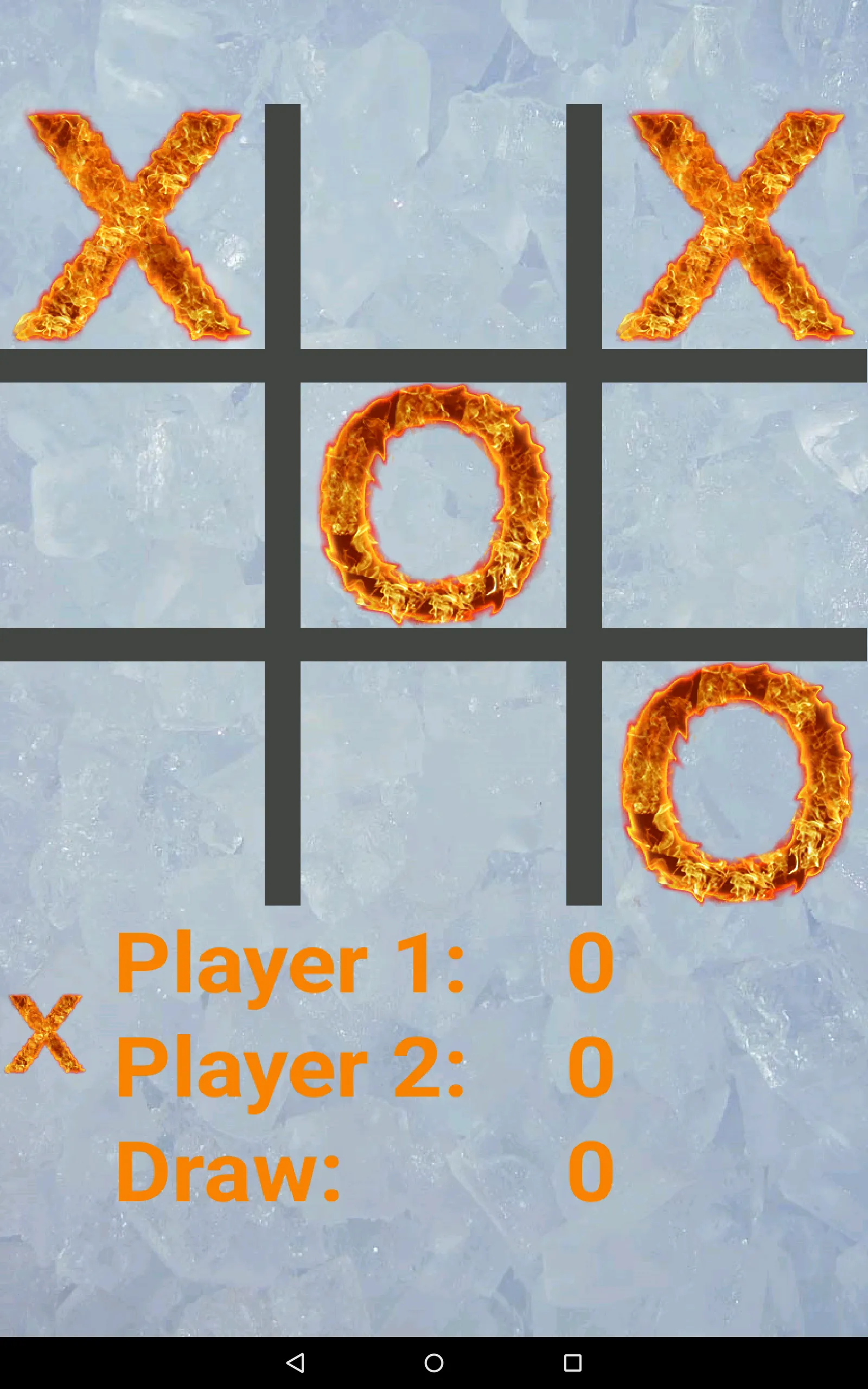 Tic Tac Toe Ice And Fire | Indus Appstore | Screenshot