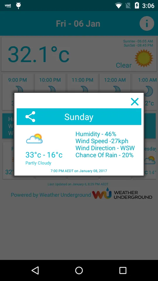 Melbourne Weather | Indus Appstore | Screenshot