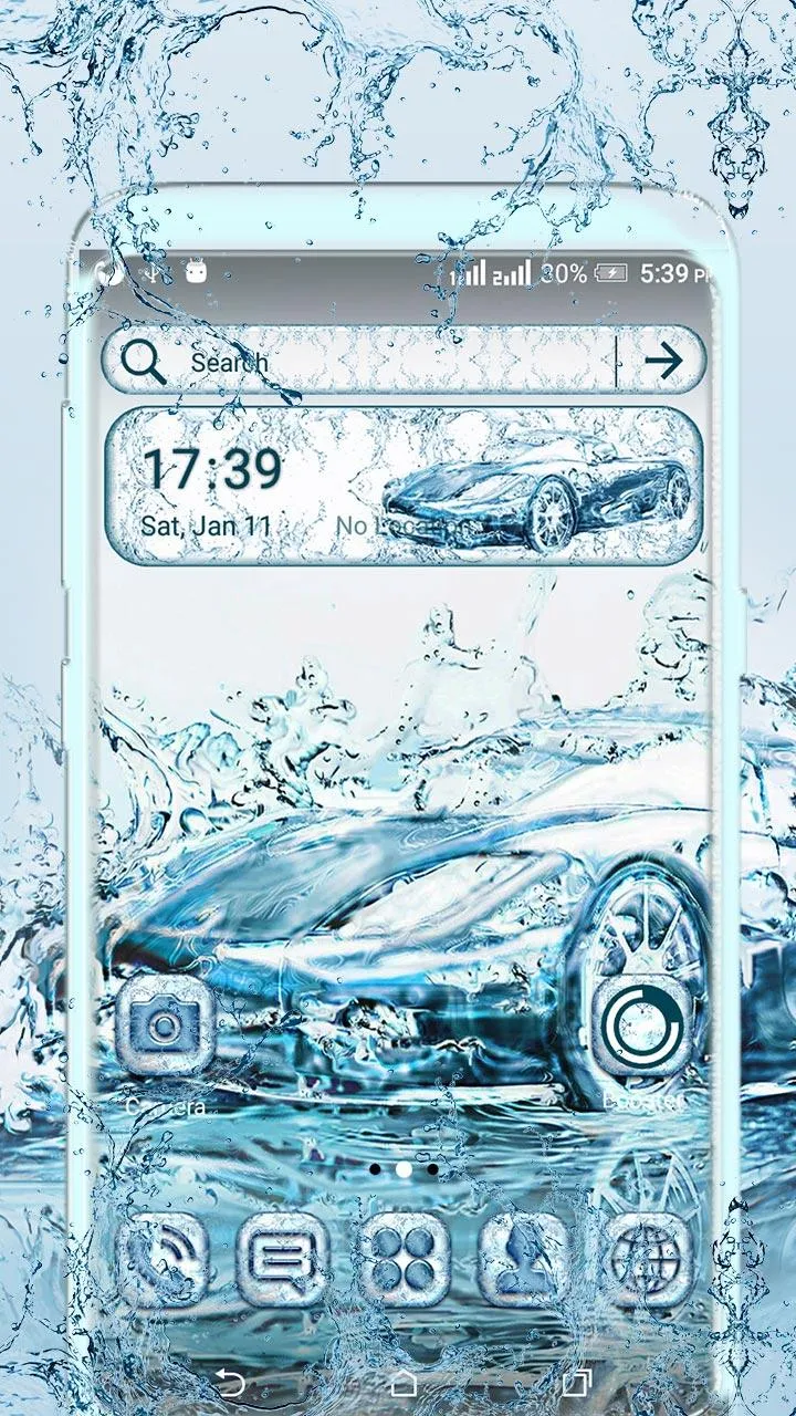 Water Car Launcher Theme | Indus Appstore | Screenshot