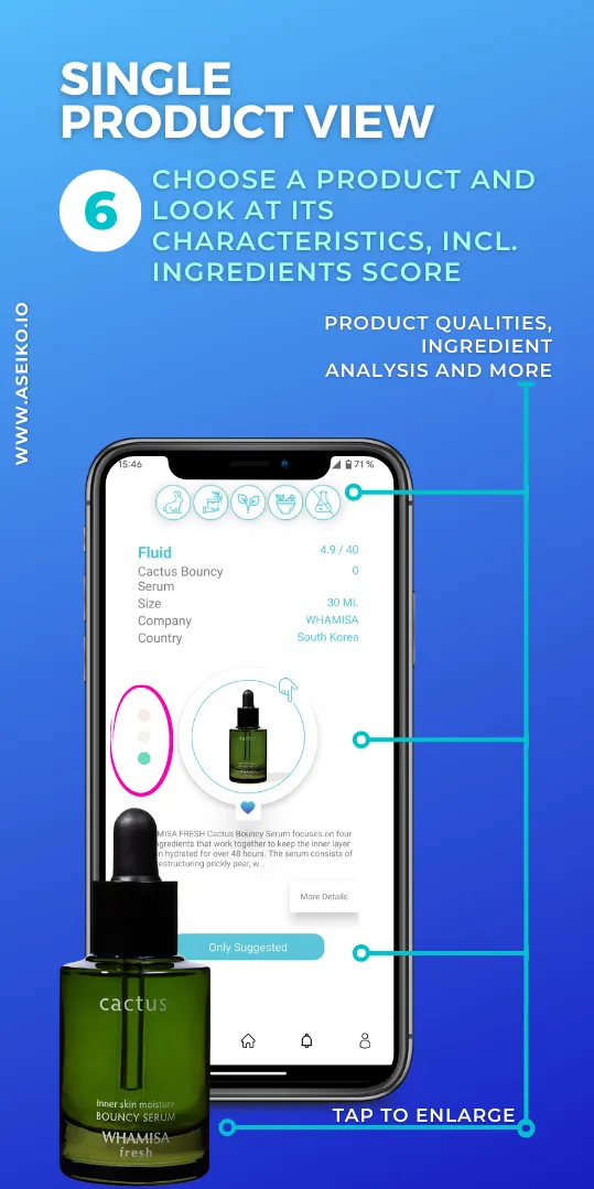 ASEIKO SKIN® AI Shopping Guide | Indus Appstore | Screenshot