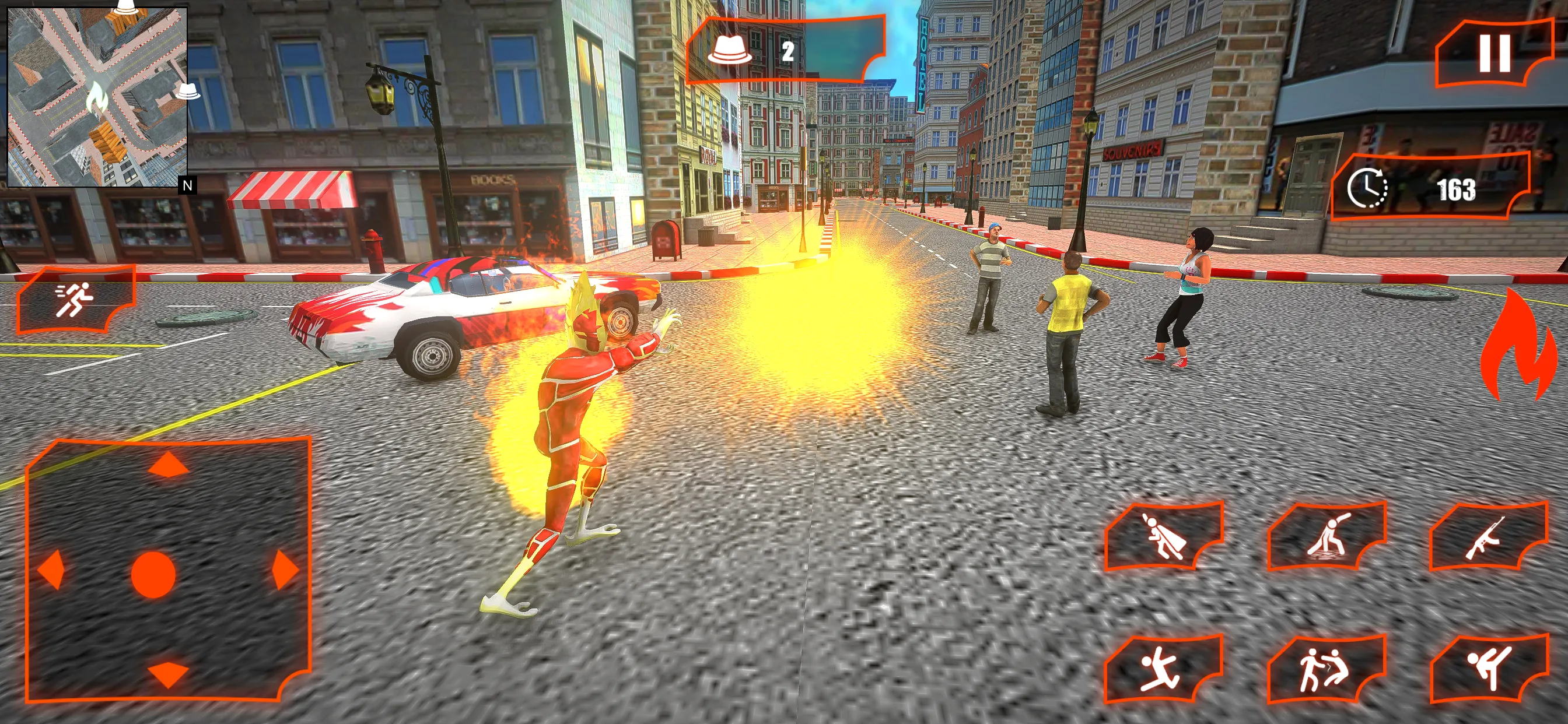 Flying Fire Rope Super Hero | Indus Appstore | Screenshot